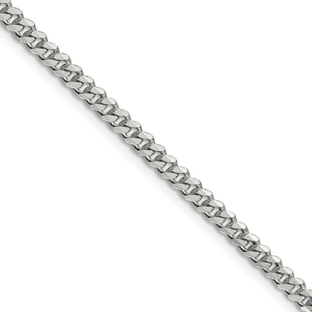 3.5mm Sterling Silver Solid Classic Curb Chain Necklace, Item C8040 by The Black Bow Jewelry Co.