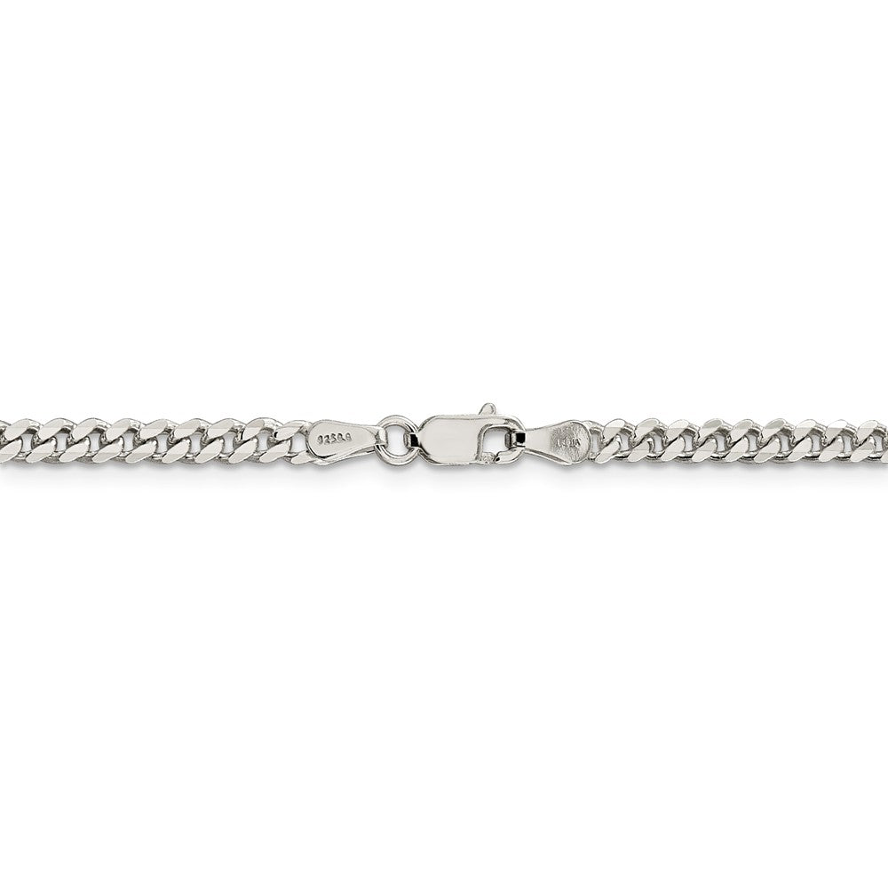 Alternate view of the 3.5mm Sterling Silver Solid Classic Curb Chain Necklace by The Black Bow Jewelry Co.