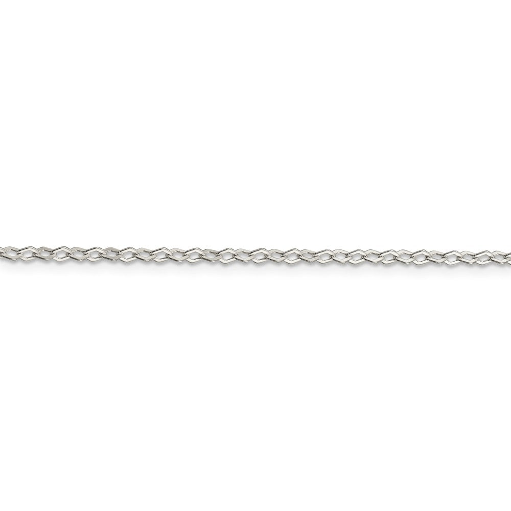Alternate view of the 2.25mm Sterling Silver, Fancy Pendant Chain Necklace, 18 Inch by The Black Bow Jewelry Co.