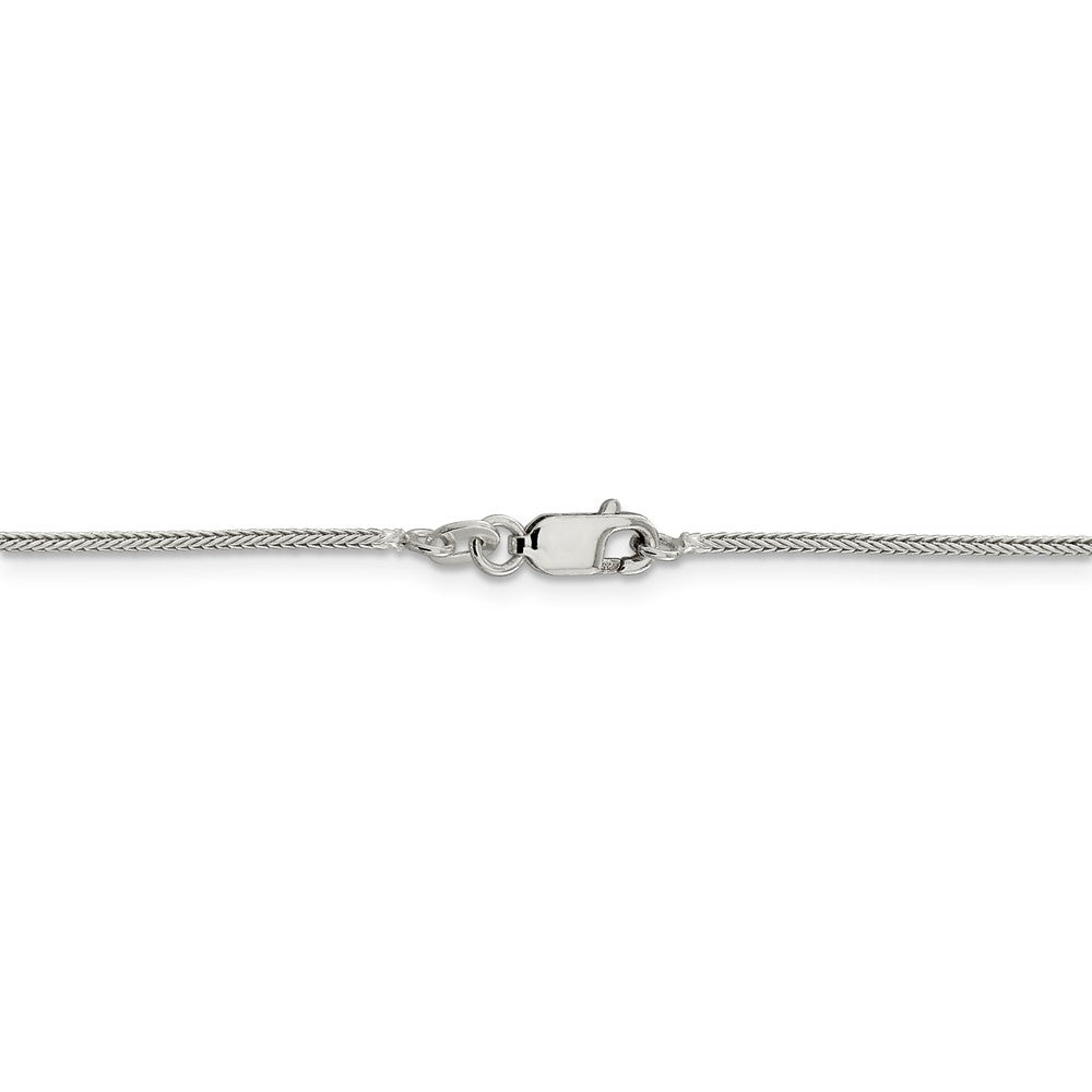 Alternate view of the Diamond Open Heart Pendant in Sterling Silver Necklace by The Black Bow Jewelry Co.