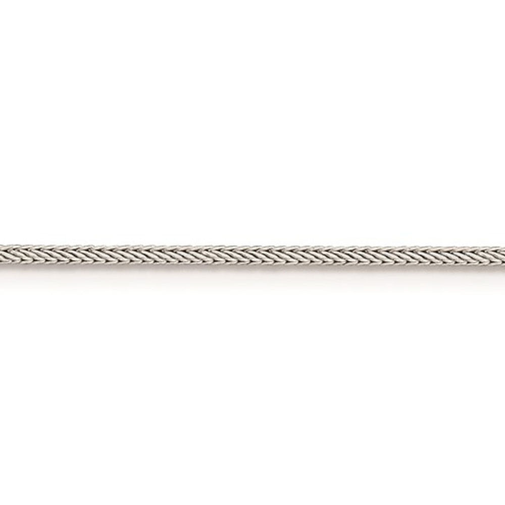 Alternate view of the 1.25mm Sterling Silver Diamond Cut Solid Round Franco Chain Necklace by The Black Bow Jewelry Co.