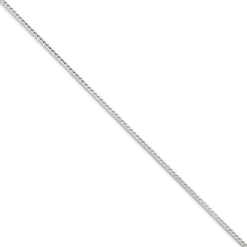 1.45mm Sterling Silver Diamond Cut Solid Round Franco Chain Necklace, Item C8058 by The Black Bow Jewelry Co.