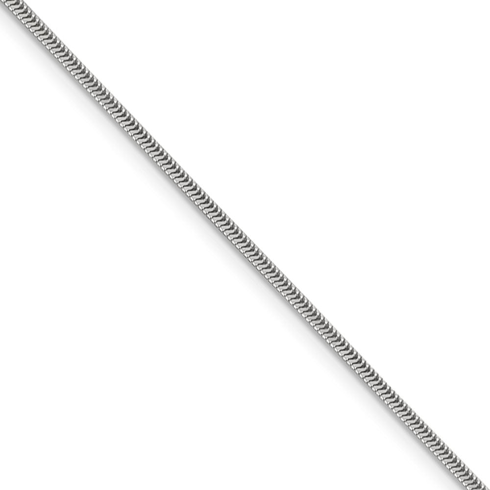 1.5mm Sterling Silver, Diamond Cut Flat Snake Chain Necklace