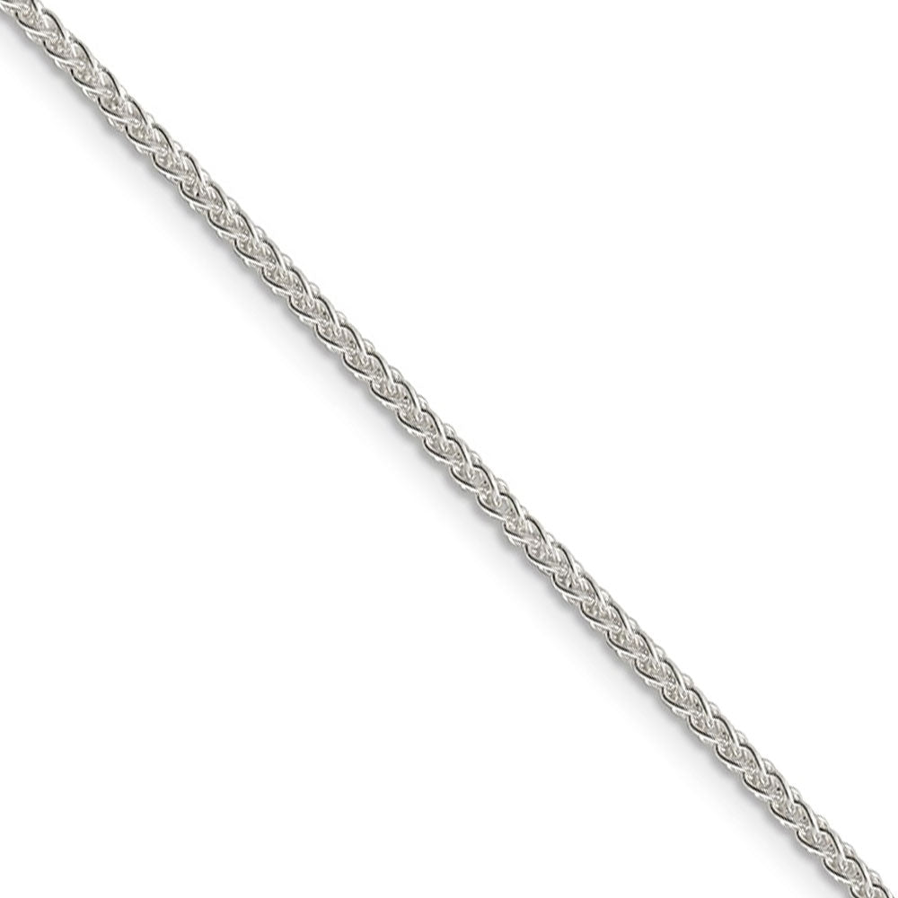 1.75mm Sterling Silver, Round Solid Spiga Chain Necklace, Item C8084 by The Black Bow Jewelry Co.
