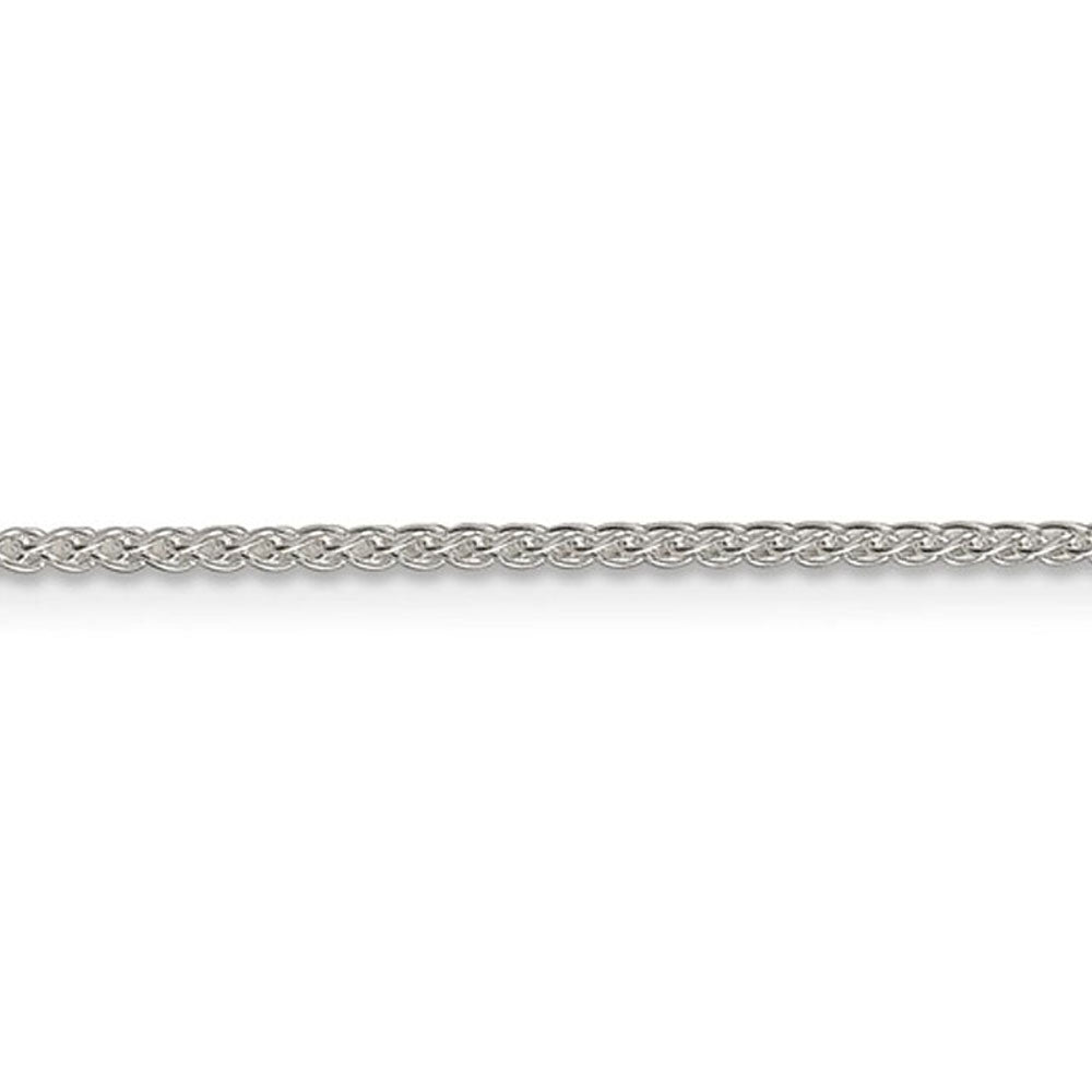 Alternate view of the 1.5mm Sterling Silver, Round Solid Spiga Chain Anklet by The Black Bow Jewelry Co.