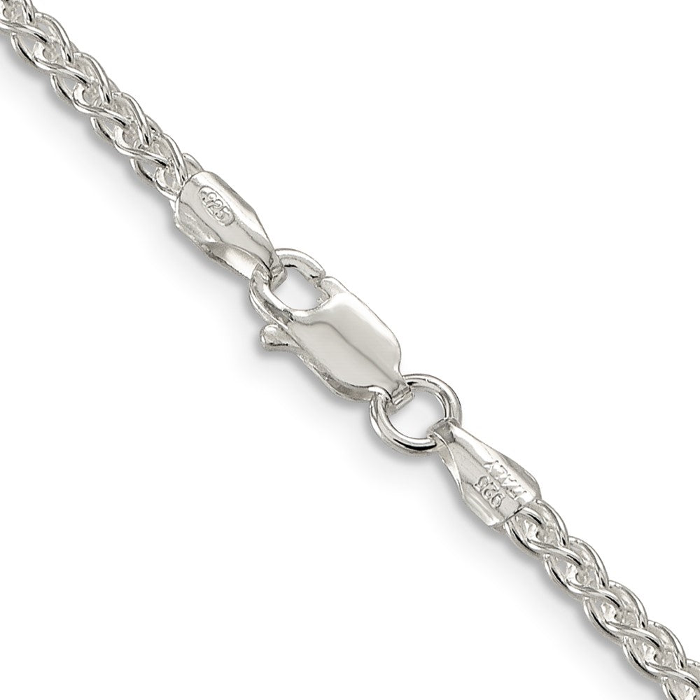 Men's Women's Solid 925 Sterling Silver Spiga Rope Wheat Chain