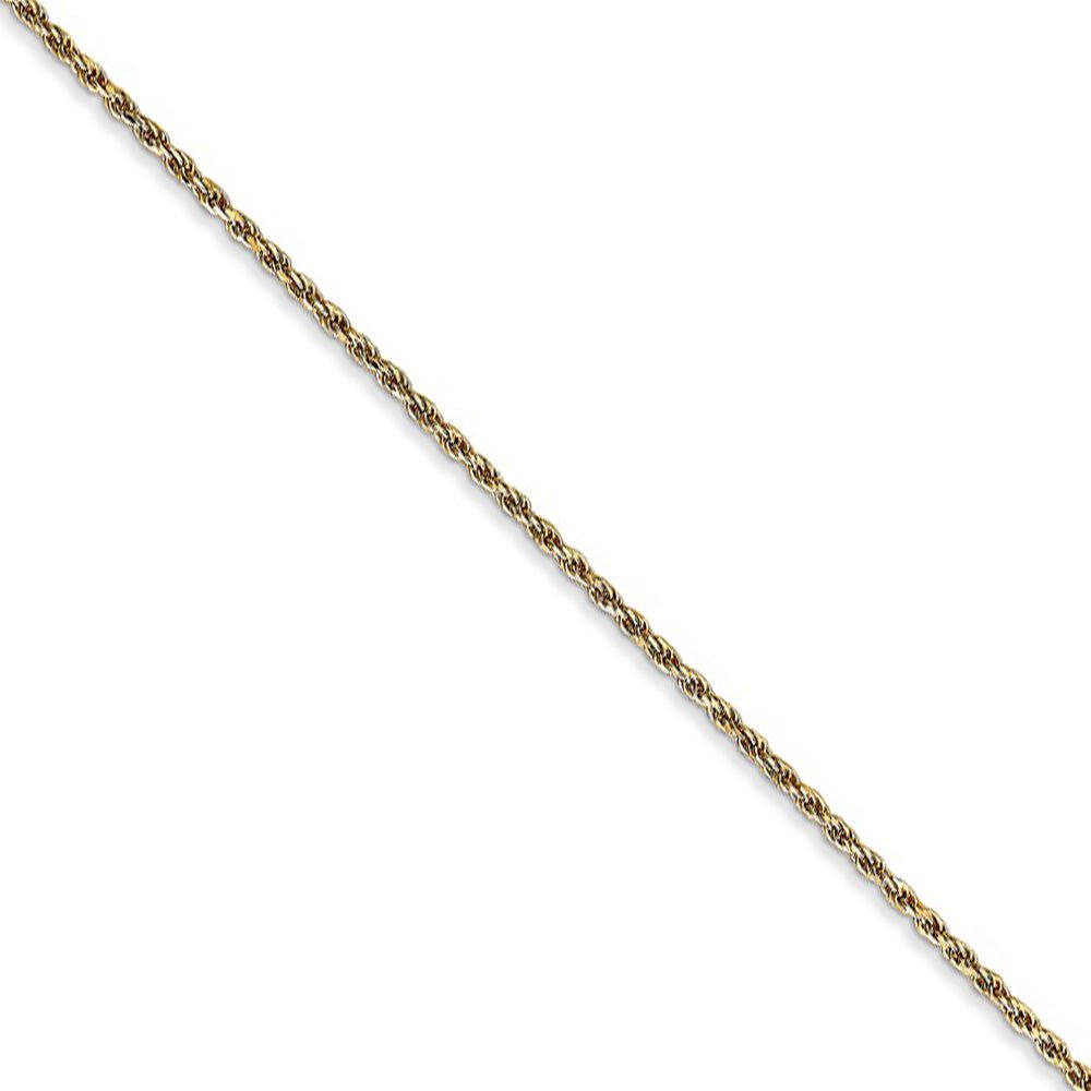 Diamond-Cut Solid Rope Chain Necklace 14K Yellow Gold 24 8.0mm