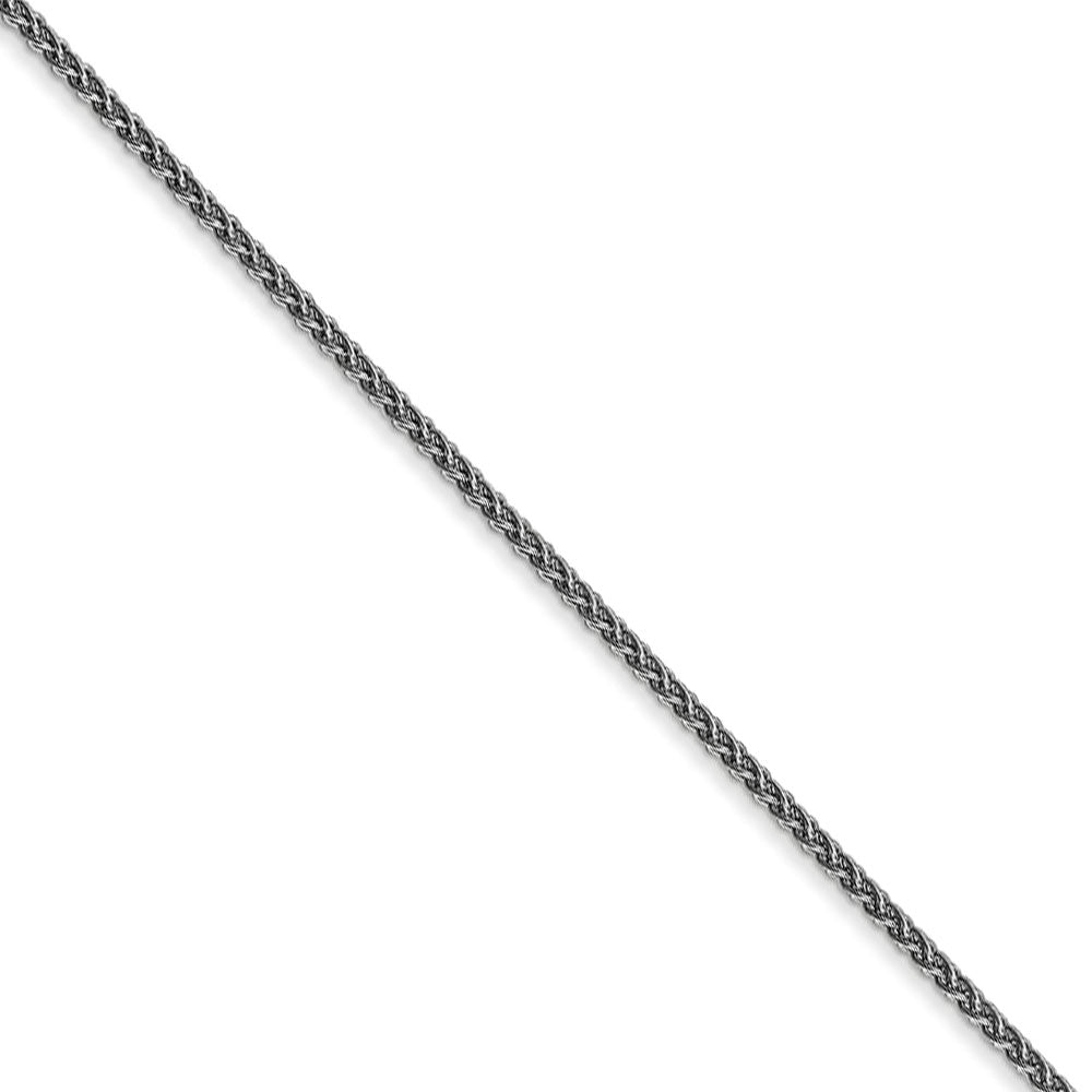 1.25mm, 14k White Gold, Solid Spiga Chain Necklace