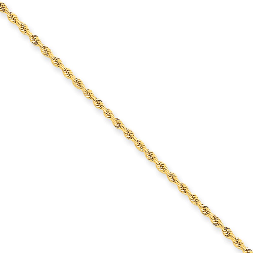 1.75mm, 14 Karat Yellow Gold, Handmade Rope Chain - 8 inch, Item C8153-08 by The Black Bow Jewelry Co.