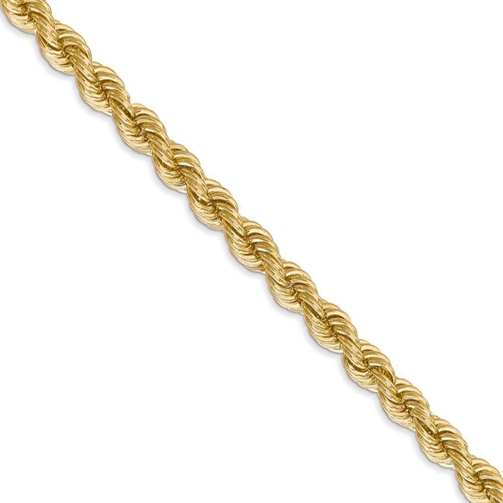 14K Yellow Gold 5mm Handcrafted Rolo Chain Necklace 20 Inches