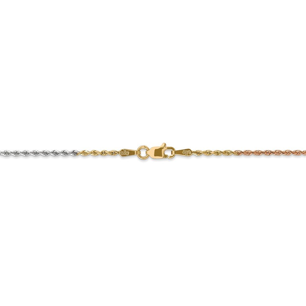 1.5mm Rope 14K Solid Gold Chain