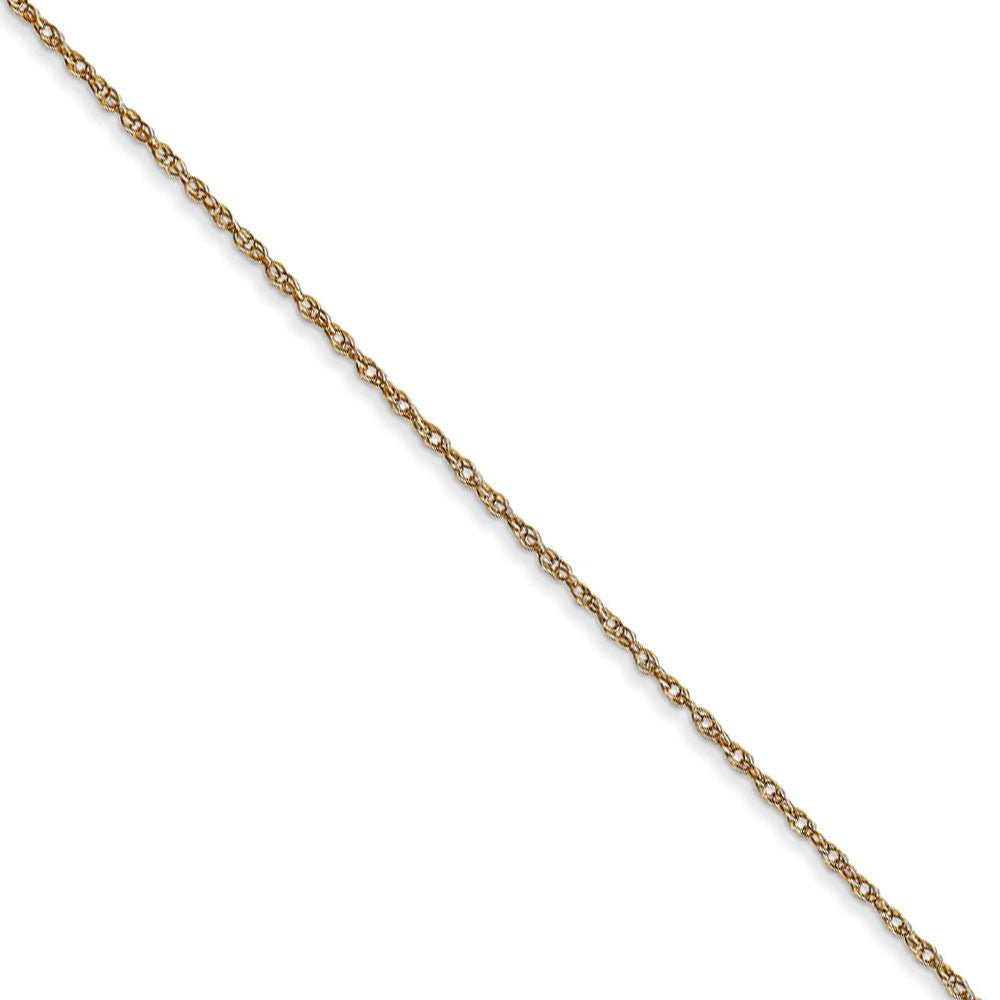 0.6mm, 14k Yellow Gold, Cable Rope Chain Necklace, Item C8186 by The Black Bow Jewelry Co.