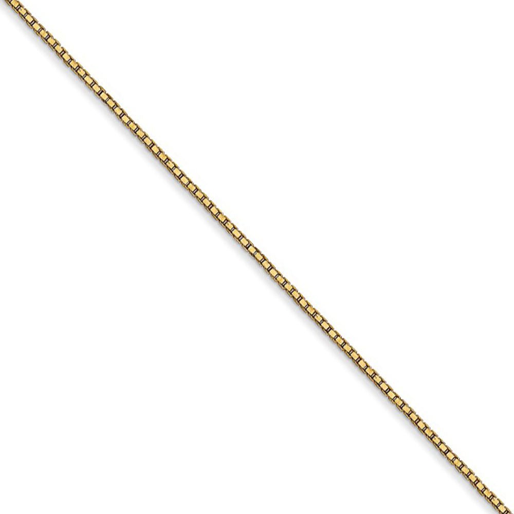 3.6mm Solid Round Box Chain 14K Yellow Gold / 18 Inches