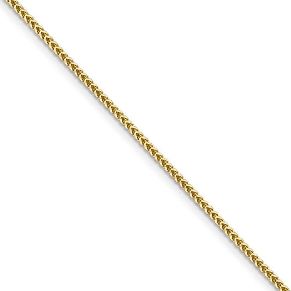 1.3mm, 14k Yellow Gold, Solid Franco Chain Necklace, Item C8318 by The Black Bow Jewelry Co.