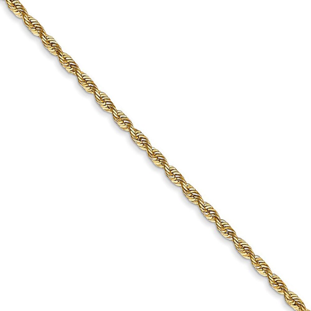 1.85mm, 14k Yellow Gold, D/C Quadruple Rope Chain Necklace, Item C8392 by The Black Bow Jewelry Co.