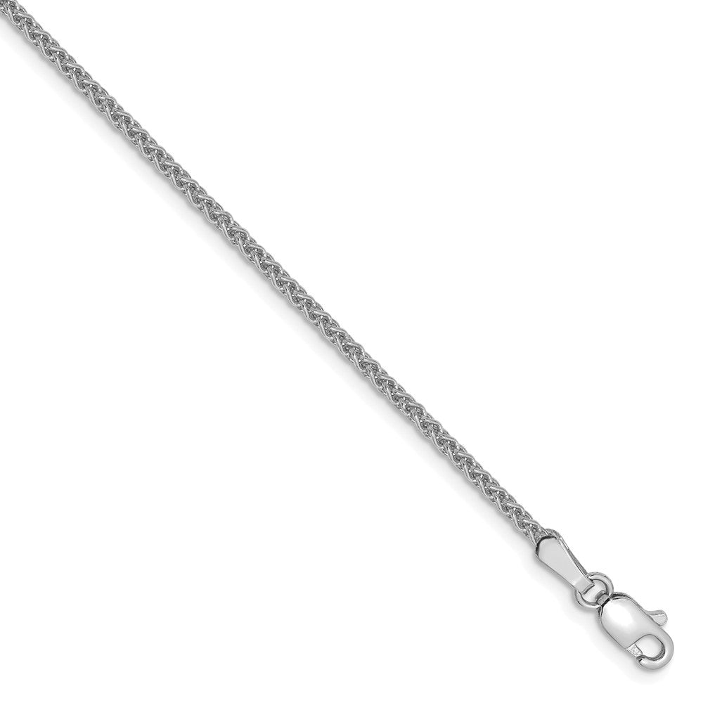 1.65mm, 14k White Gold, Solid Spiga Chain Bracelet, Item C8414-B by The Black Bow Jewelry Co.