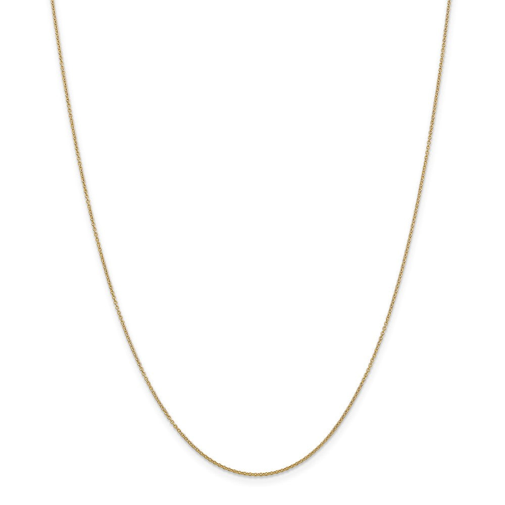 14k Yellow Gold Shamrock Slide Necklace - The Black Bow Jewelry