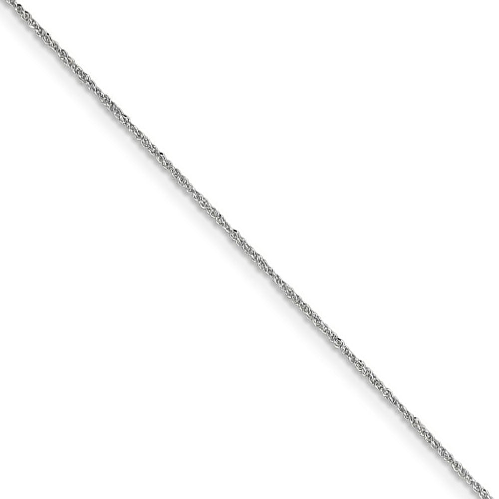 0.7mm, 14k White Gold, Ropa Chain Necklace, Item C8514 by The Black Bow Jewelry Co.