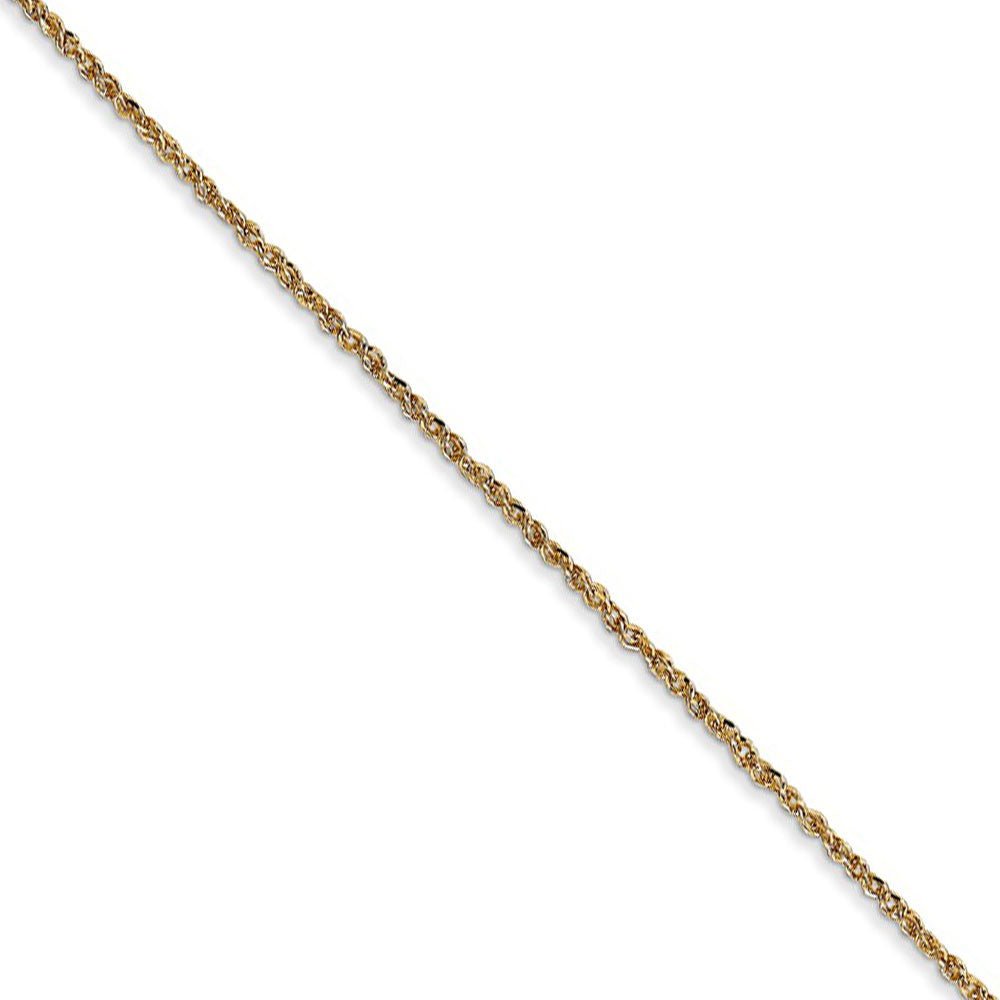 1.1mm, 14k Yellow Gold, Ropa Chain Necklace