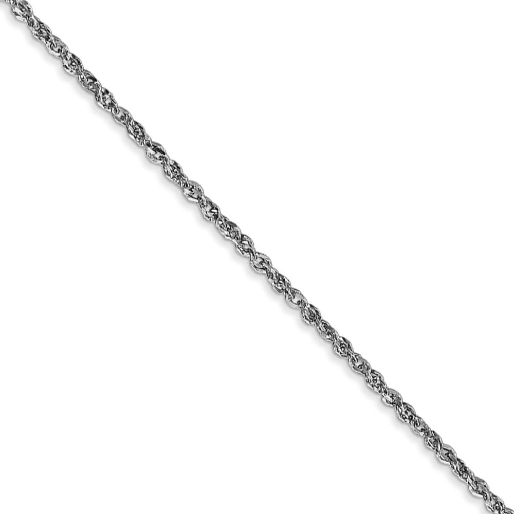 1.7mm, 14k White Gold, Ropa Chain Necklace