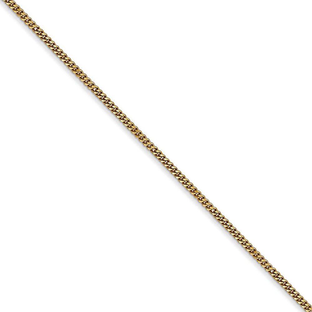 1.3mm Flat Curb Chain Cuban Necklace