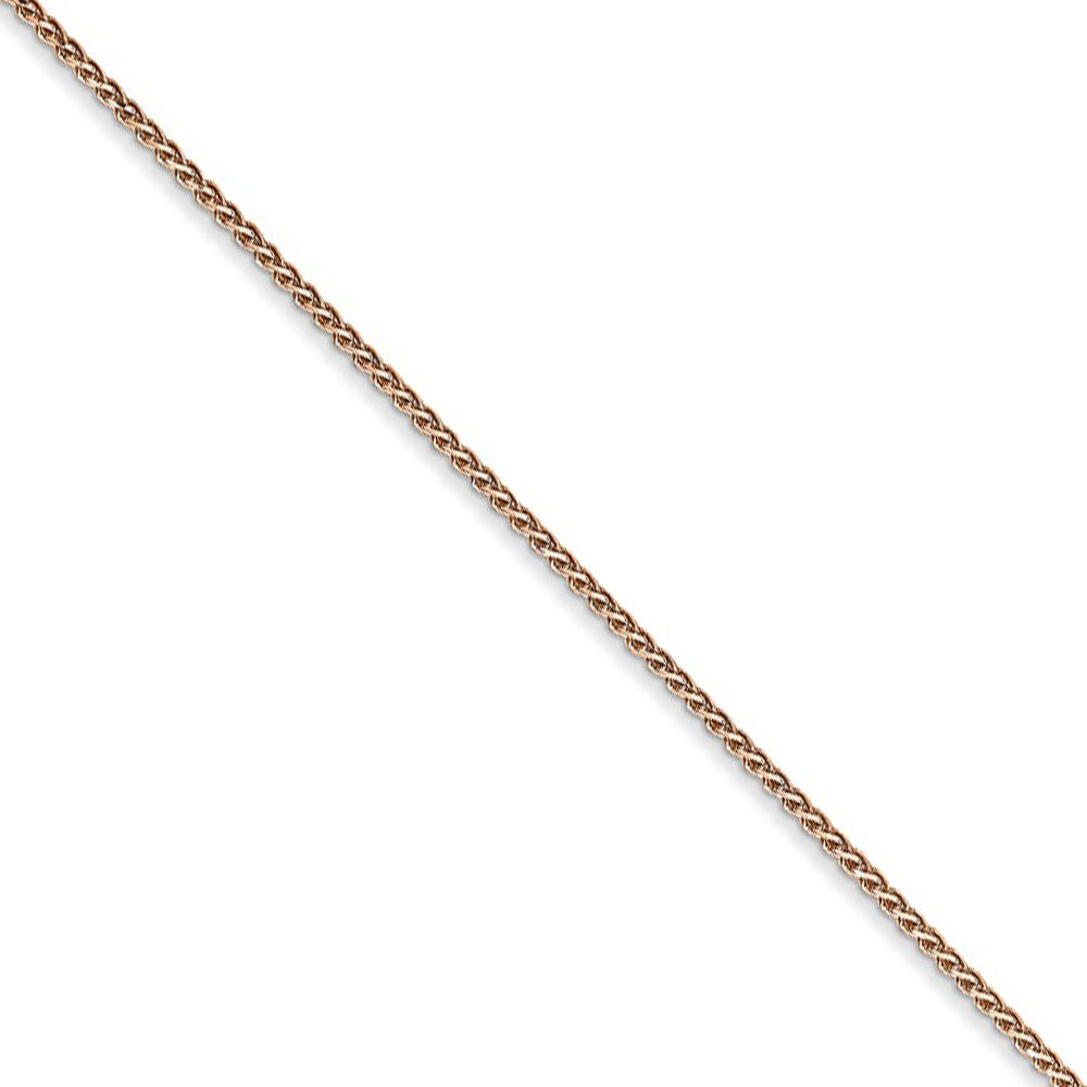1mm 14k Rose Gold Octagonal Box Chain Necklace The Black, 50% OFF