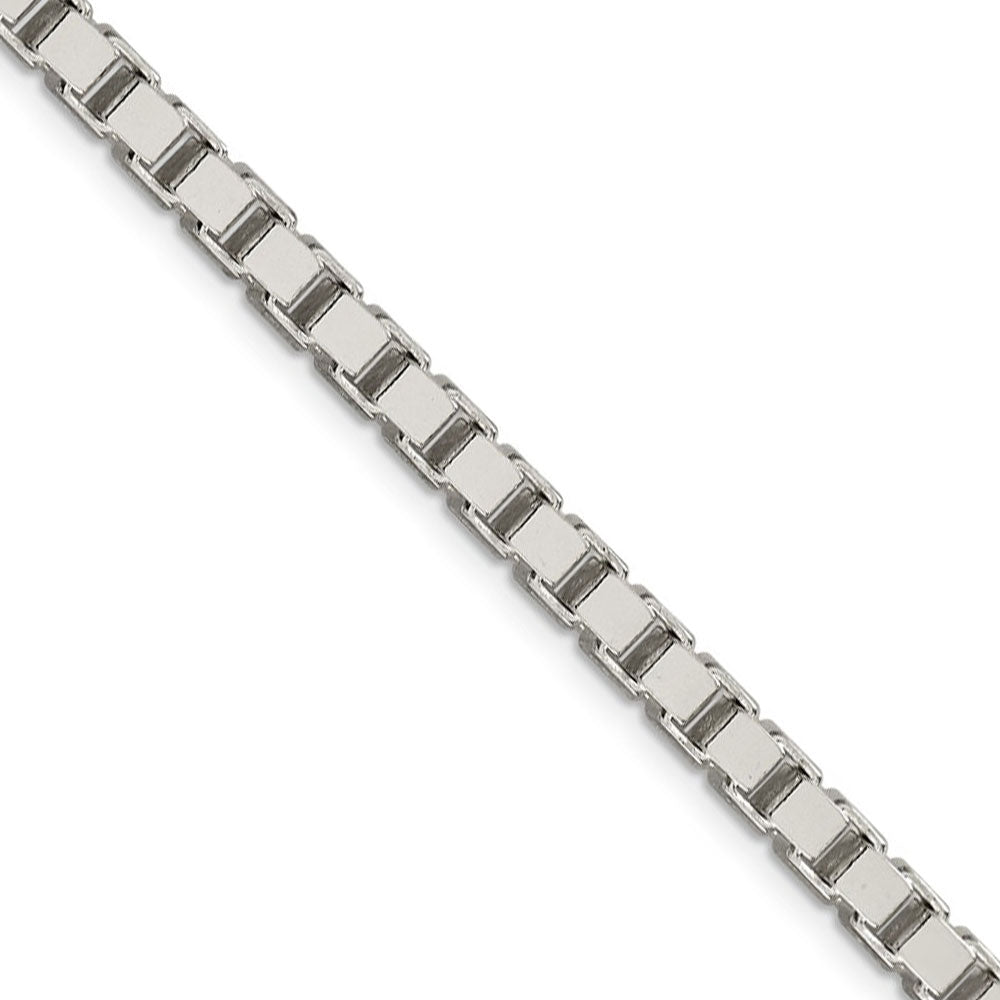 4.5mm, Sterling Silver, Solid Box Chain Necklace