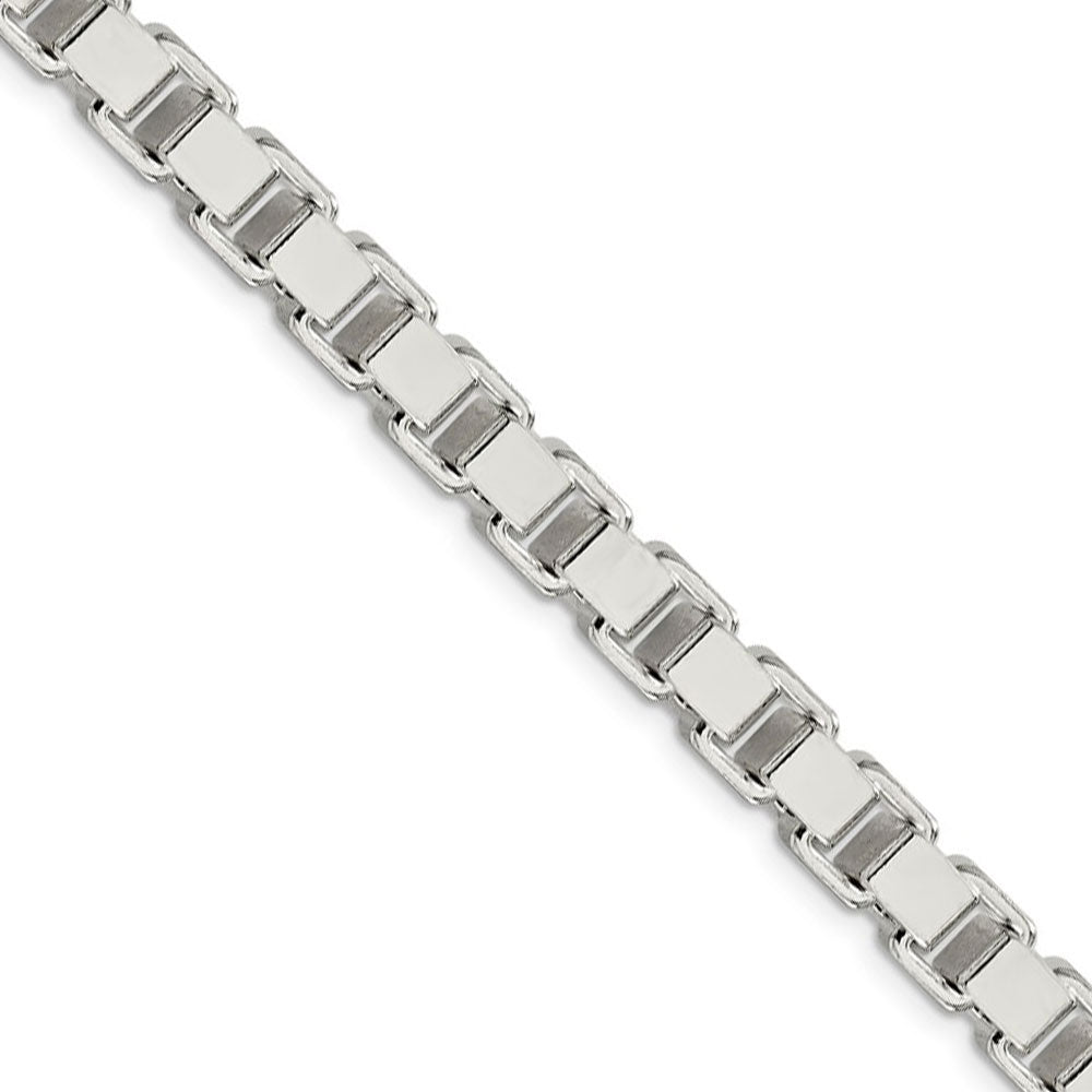 Men's Sterling Silver Box selling Bracelet 7MM