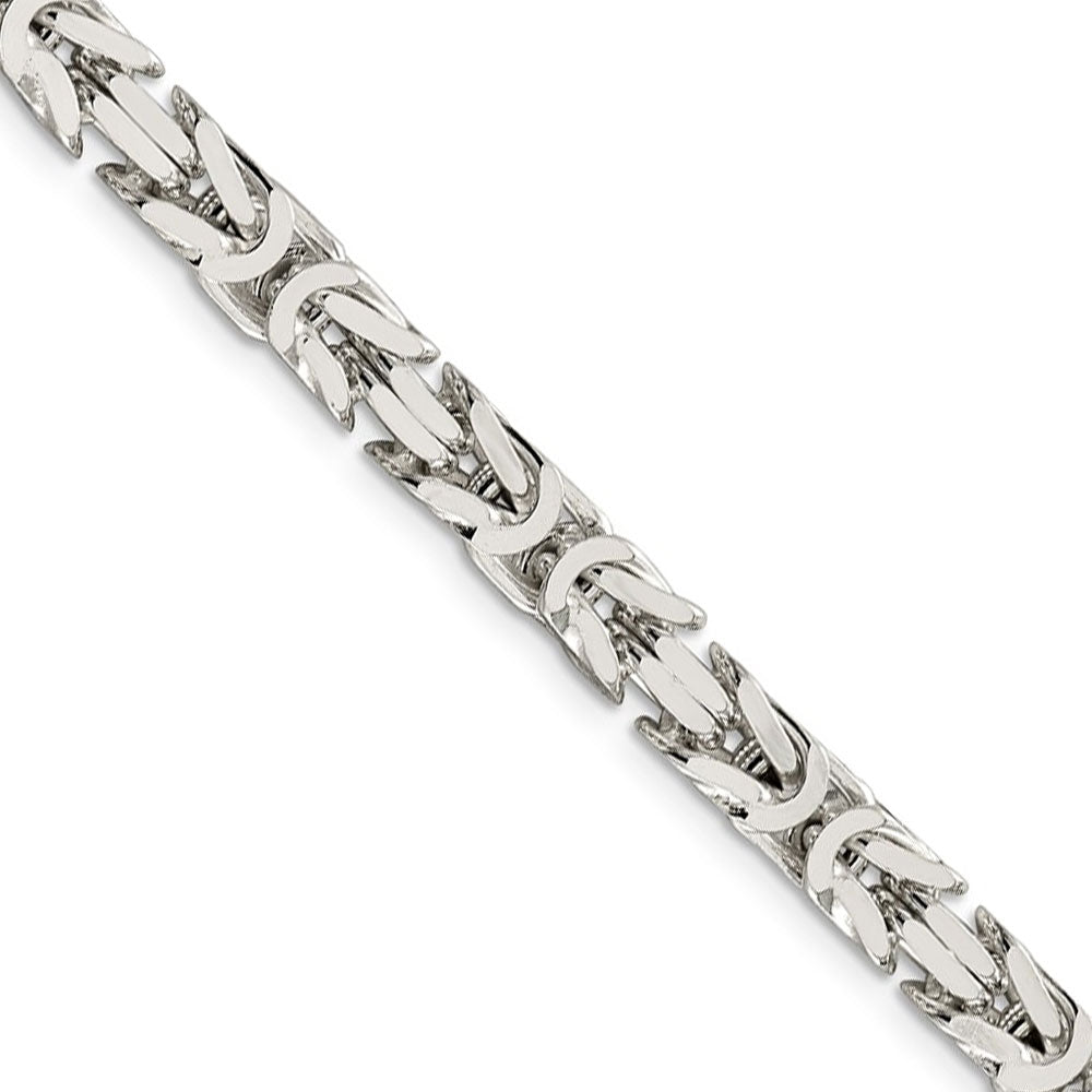 Men's Thick 6mm Silver Wheat Chain Necklace 22 Inches