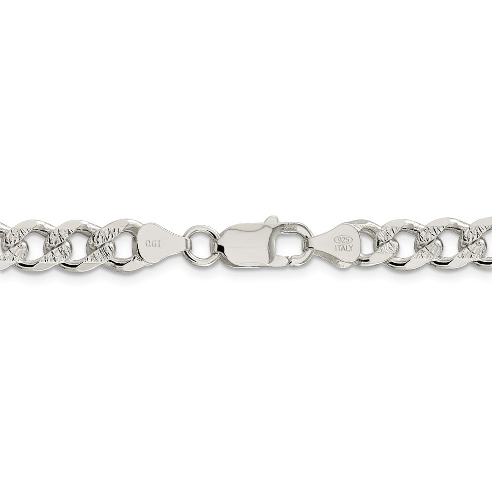 STERLING SILVER CURB CHAIN BRACELET