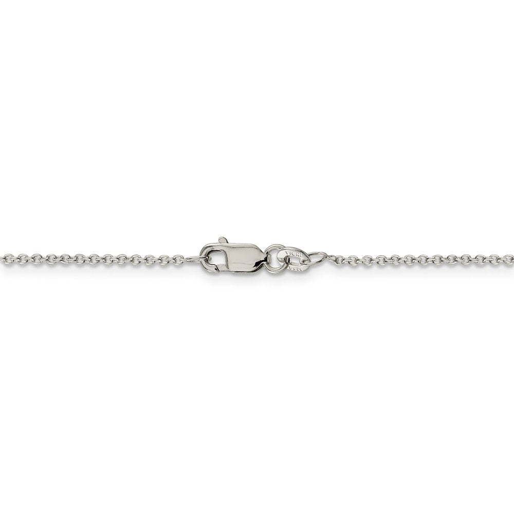 Alternate view of the Sterling Silver Polished Sailboat Necklace by The Black Bow Jewelry Co.