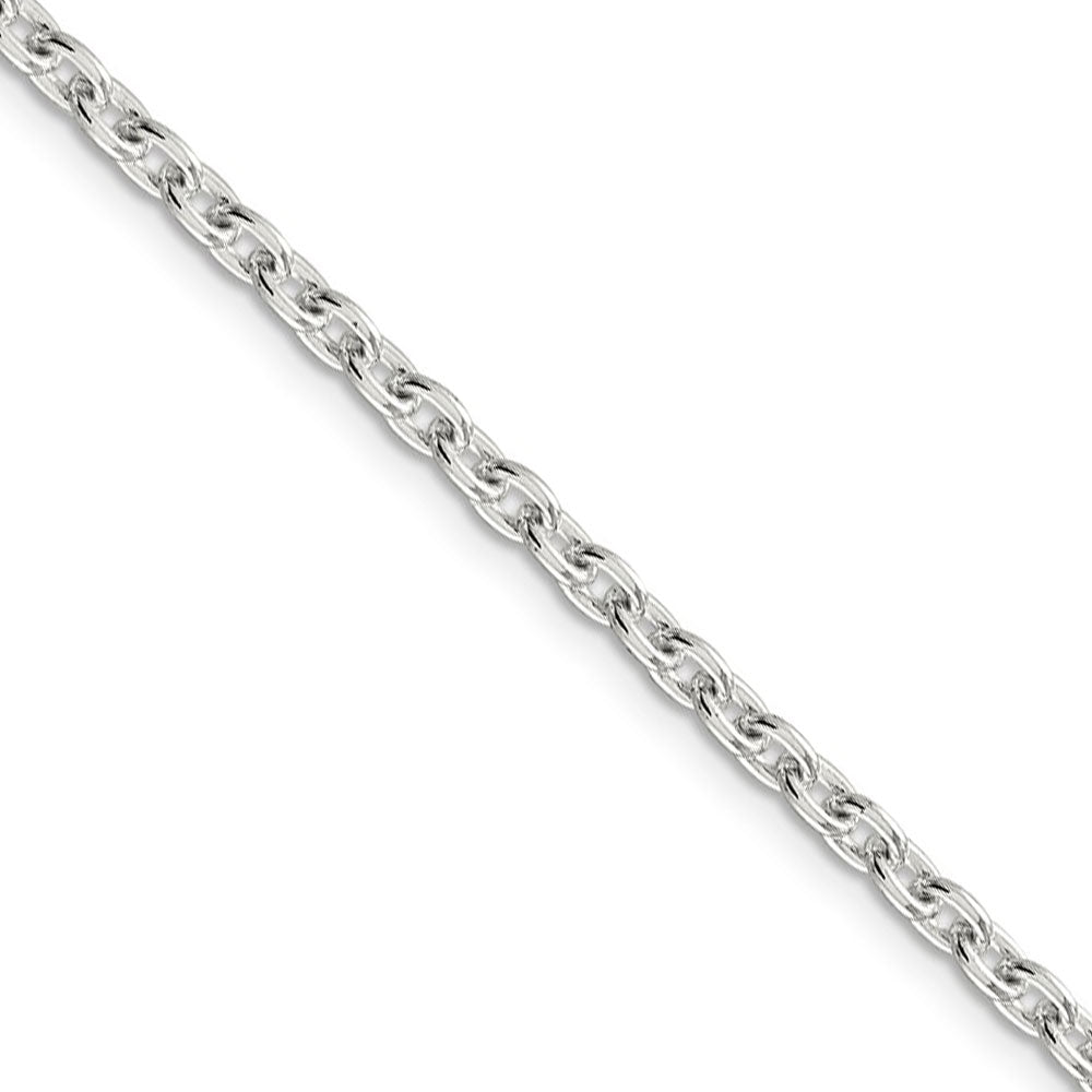 3.5mm Sterling Silver Classic Solid Cable Chain Necklace