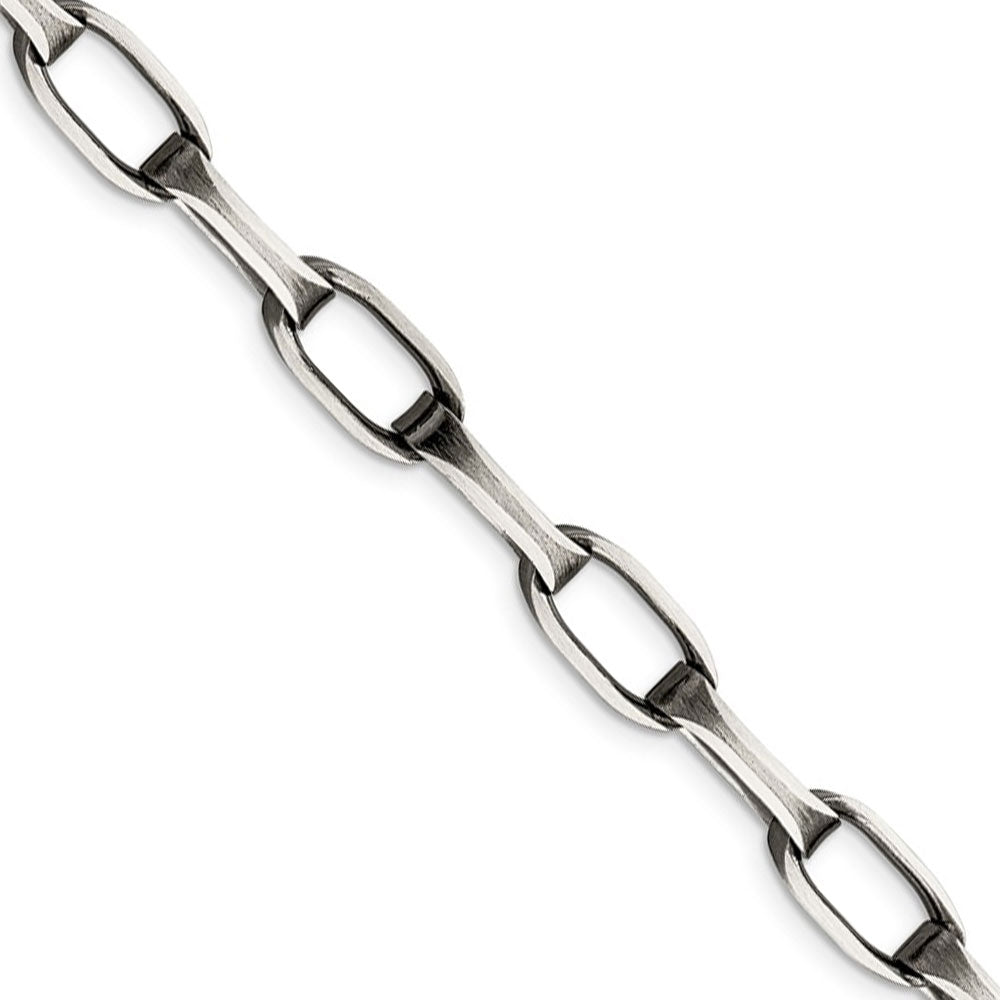 Men's Stainless Steel 8mm Circle Link Chain Necklace, 20 Inch - The Black  Bow Jewelry Company