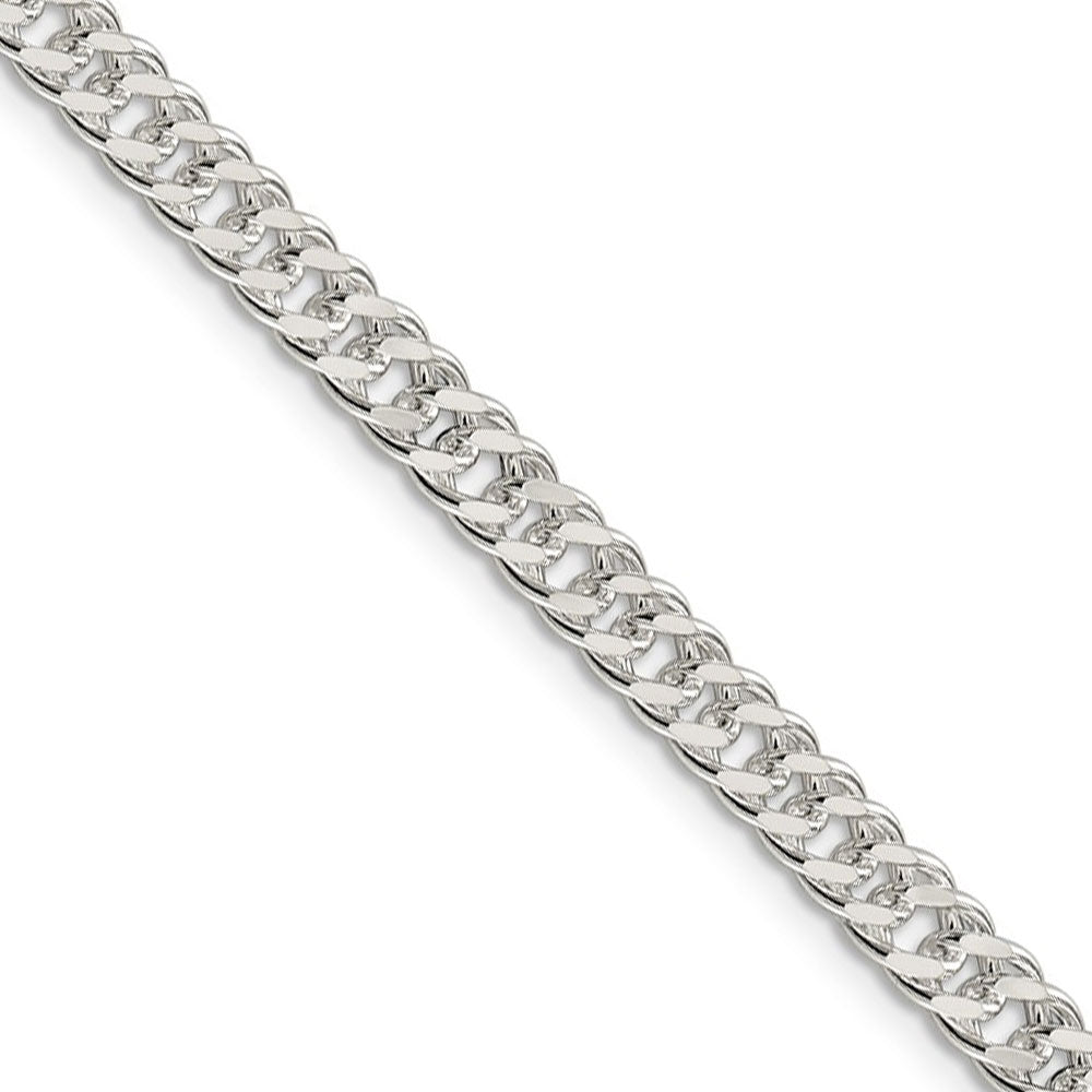 5.5mm, Sterling Silver, Solid Rambo Curb Chain Necklace, Item C8761 by The Black Bow Jewelry Co.