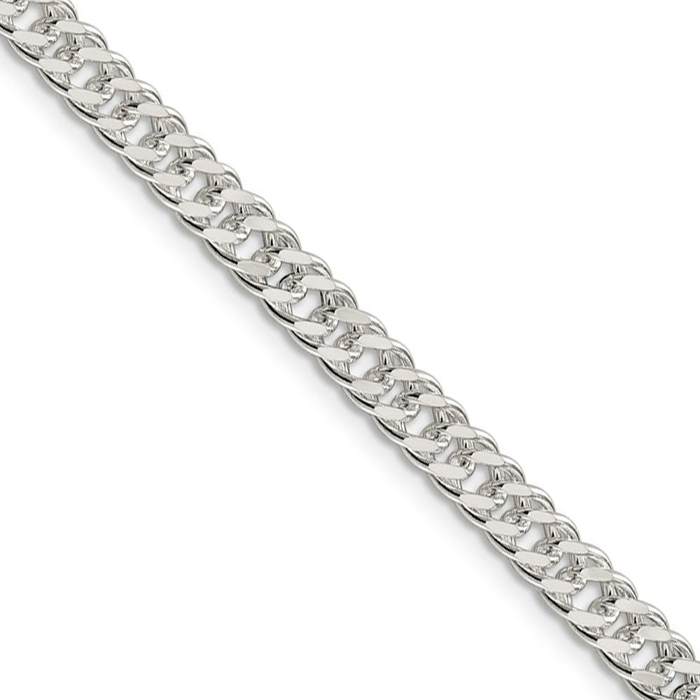 5.5mm, Sterling Silver, Solid Rambo Curb Chain Necklace