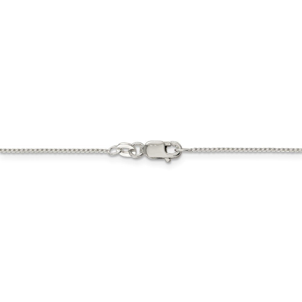 Alternate view of the 0.95mm, Sterling Silver Round Franco Chain Necklace by The Black Bow Jewelry Co.