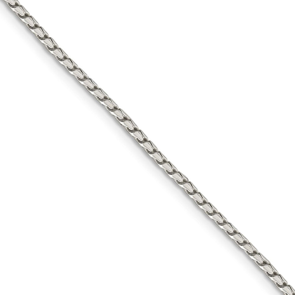 1.75mm Sterling Silver Solid Round Franco Chain Necklace, Item C8766 by The Black Bow Jewelry Co.