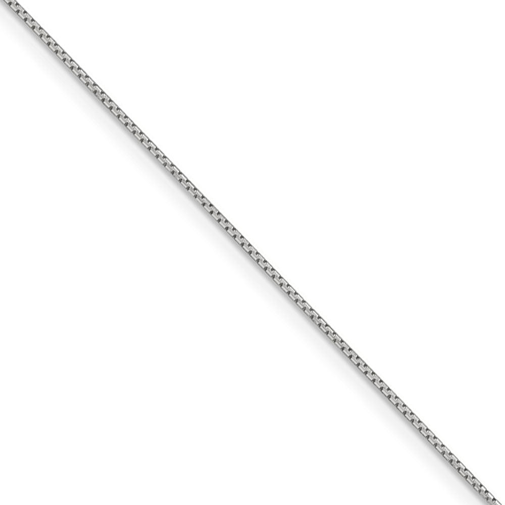 0.6mm, Sterling Silver D/C Octagon Mirror Box Chain Necklace