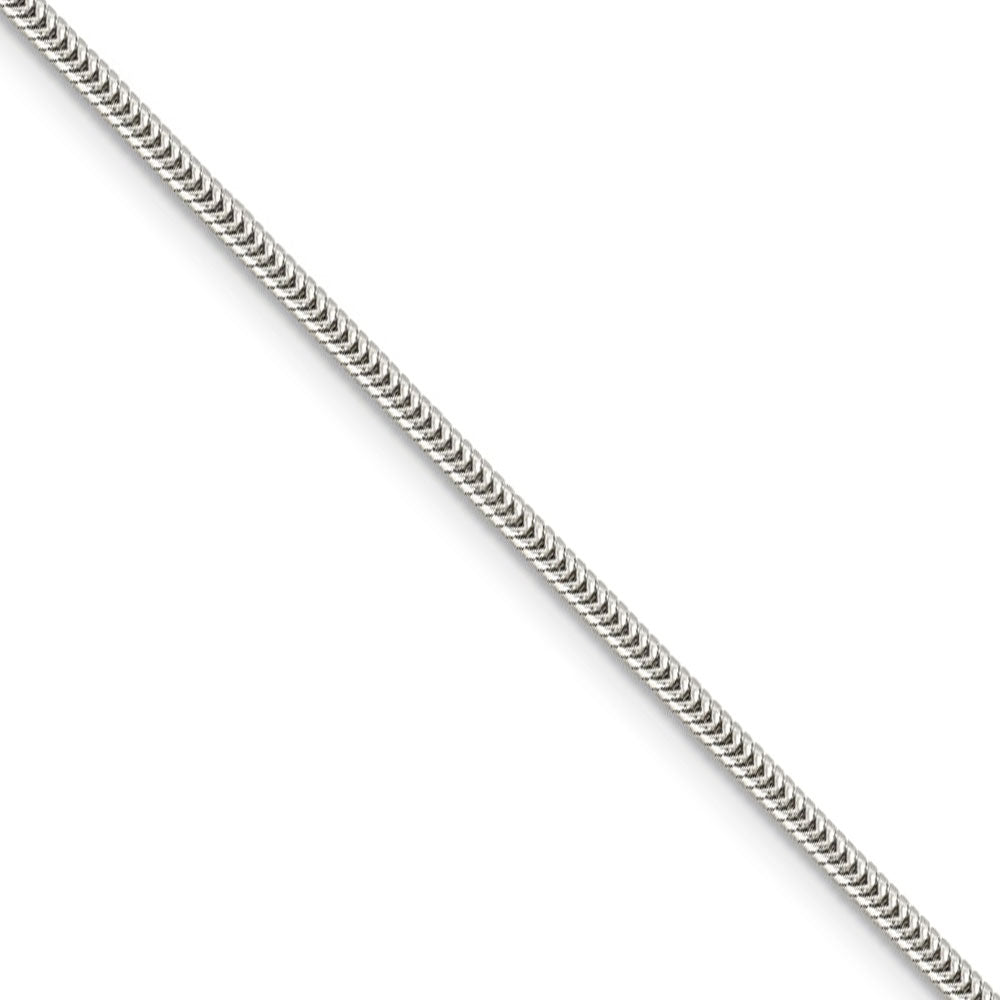 1.6mm Sterling Silver Solid Classic Round Snake Chain Necklace