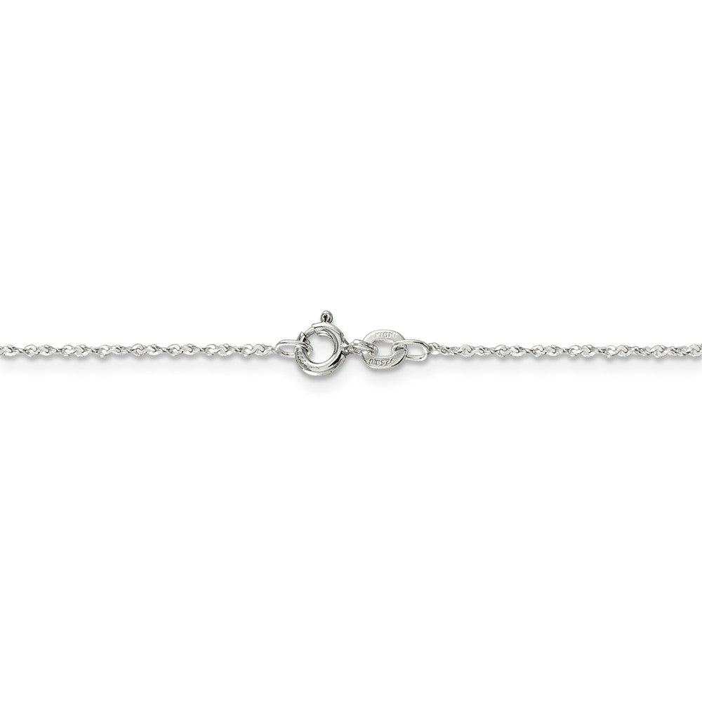 Alternate view of the 0.5mm, Sterling Silver, Twisted Serpentine Chain, 16 Inch by The Black Bow Jewelry Co.