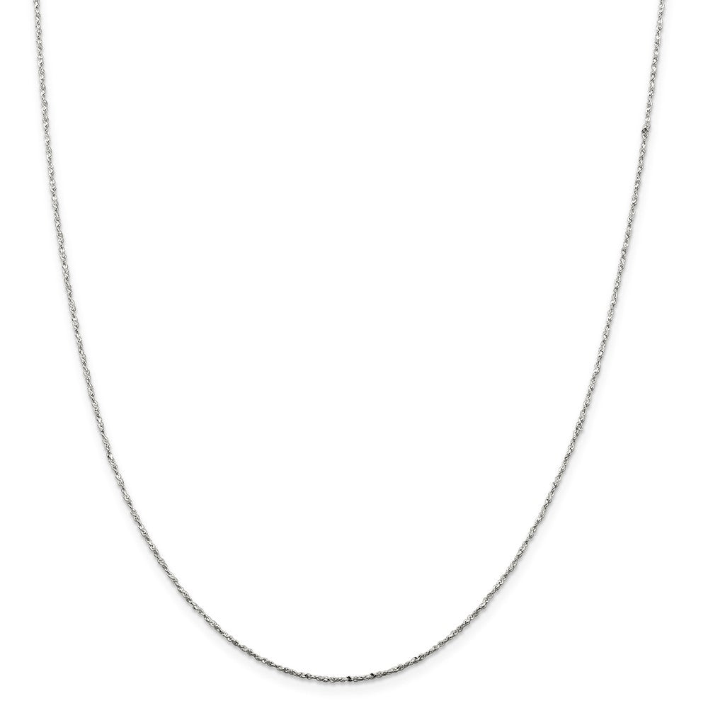Alternate view of the 0.5mm, Sterling Silver, Twisted Serpentine Chain, 18 inch by The Black Bow Jewelry Co.