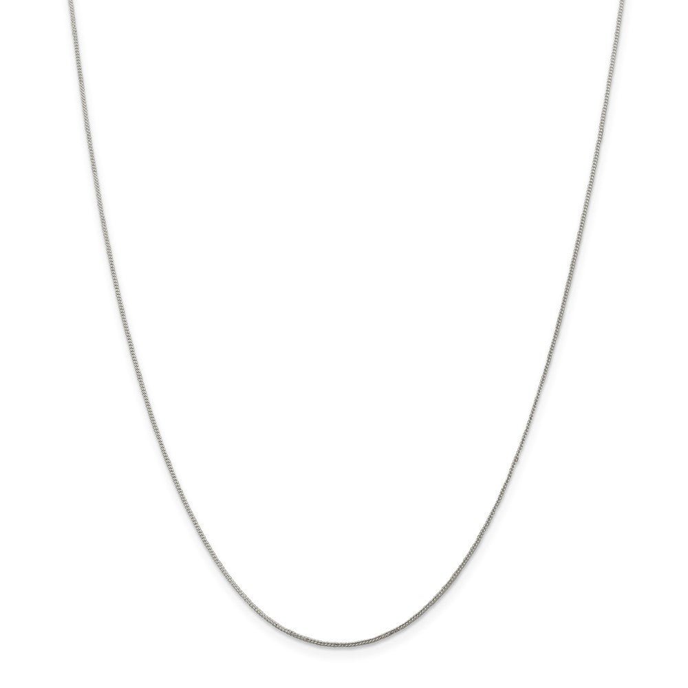 Alternate view of the 0.8mm, Sterling Silver Curb Chain Necklace by The Black Bow Jewelry Co.