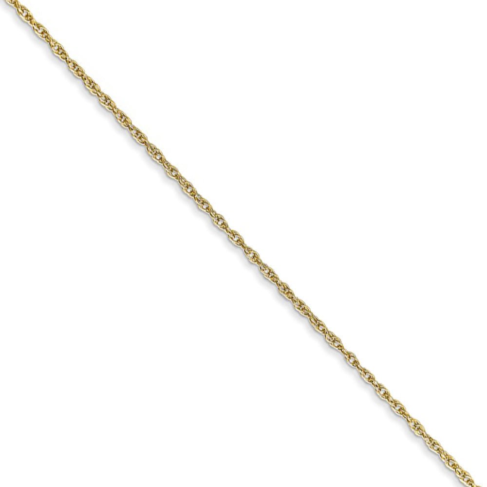 0.8mm, 10k Yellow Gold, Baby Rope Chain Necklace, Item C8963 by The Black Bow Jewelry Co.