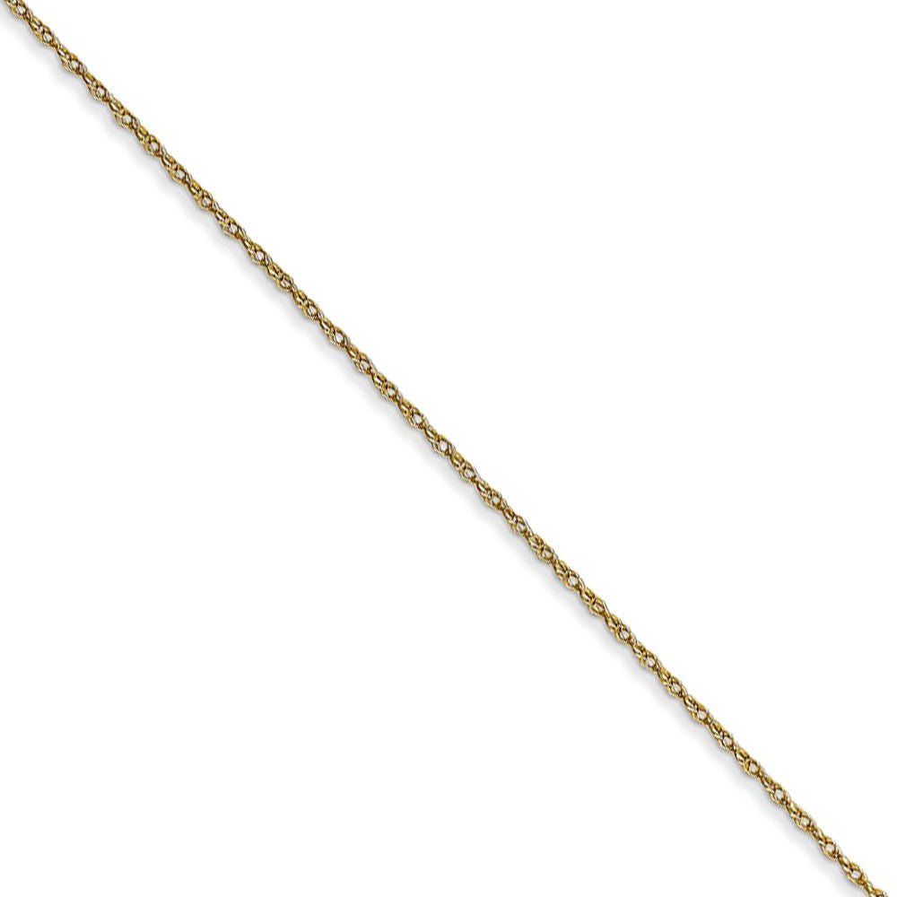 0.5mm, 10k Yellow Gold, Cable Rope Chain Necklace, Item C8990 by The Black Bow Jewelry Co.