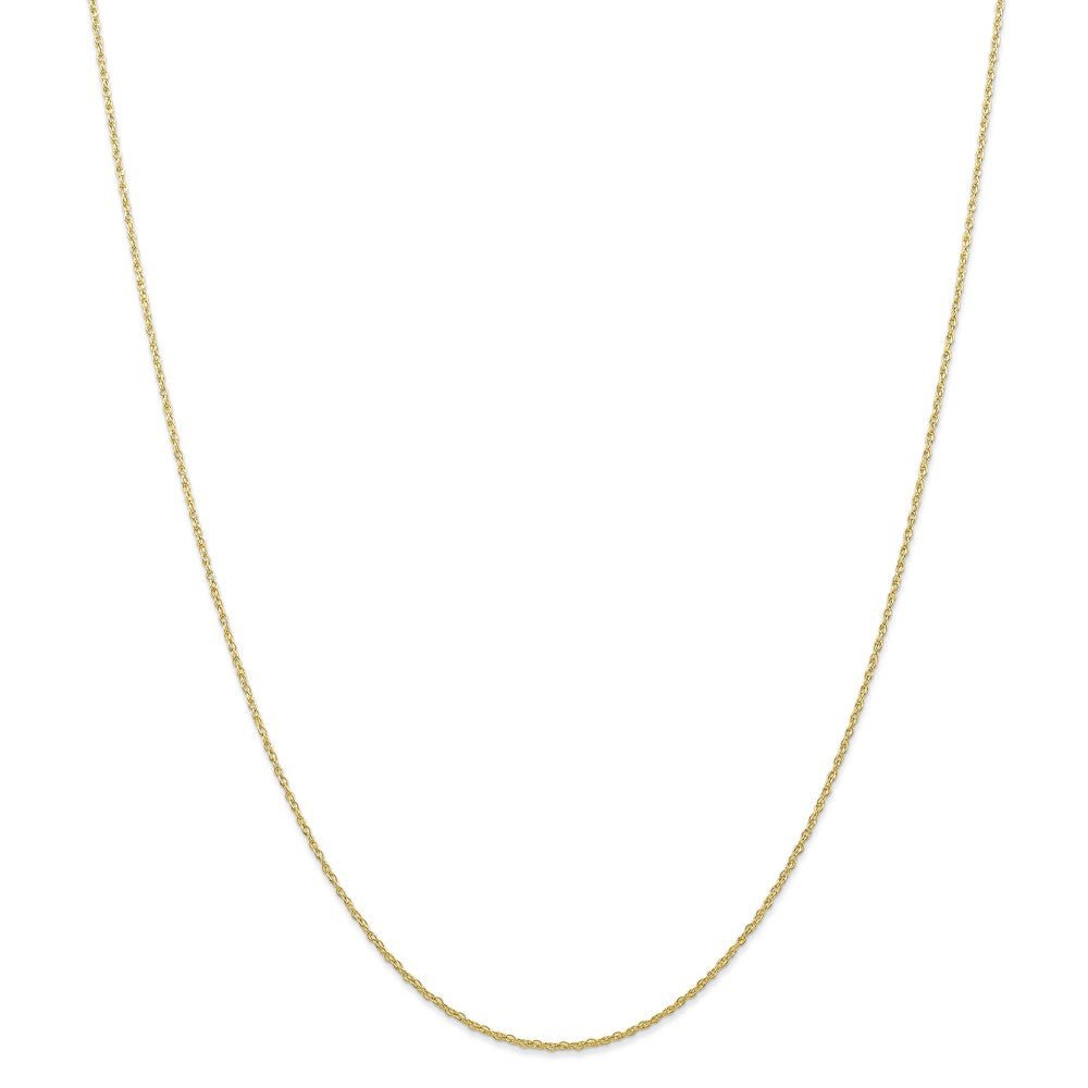 Alternate view of the 0.7mm, 10k Yellow Gold, Cable Rope Chain Necklace by The Black Bow Jewelry Co.
