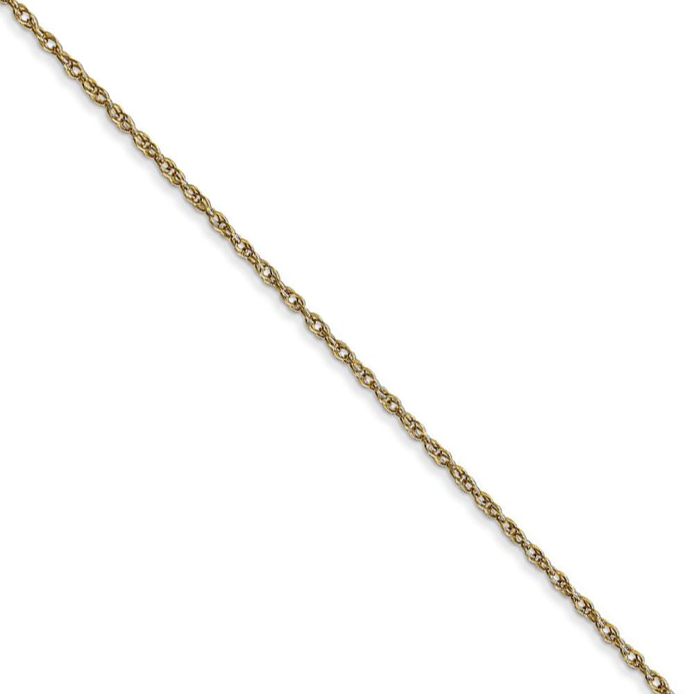 0.95mm, 10k Yellow Gold, Cable Rope Chain Necklace, Item C8992 by The Black Bow Jewelry Co.