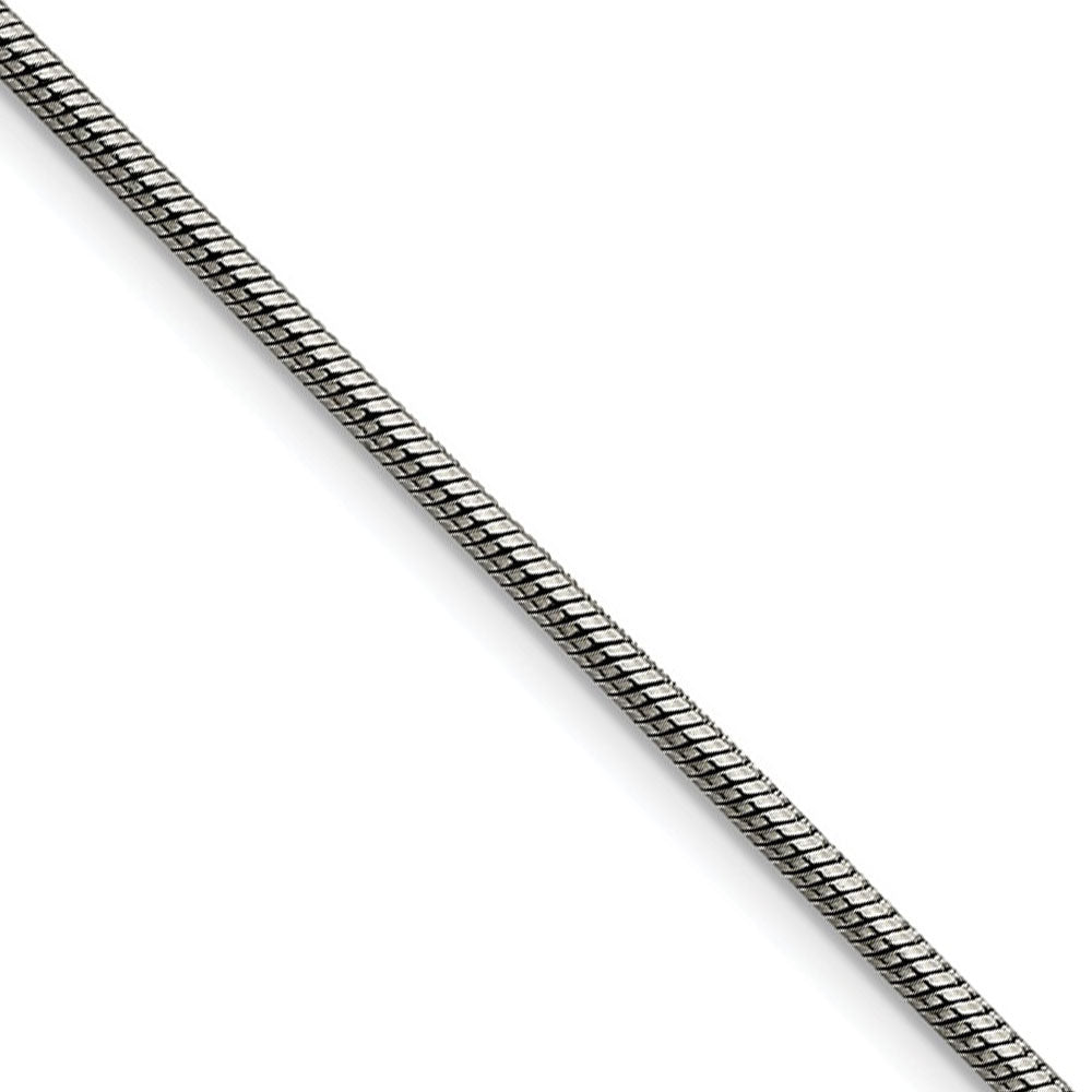 2.4mm Stainless Steel Snake Chain Necklace, Item C9086 by The Black Bow Jewelry Co.