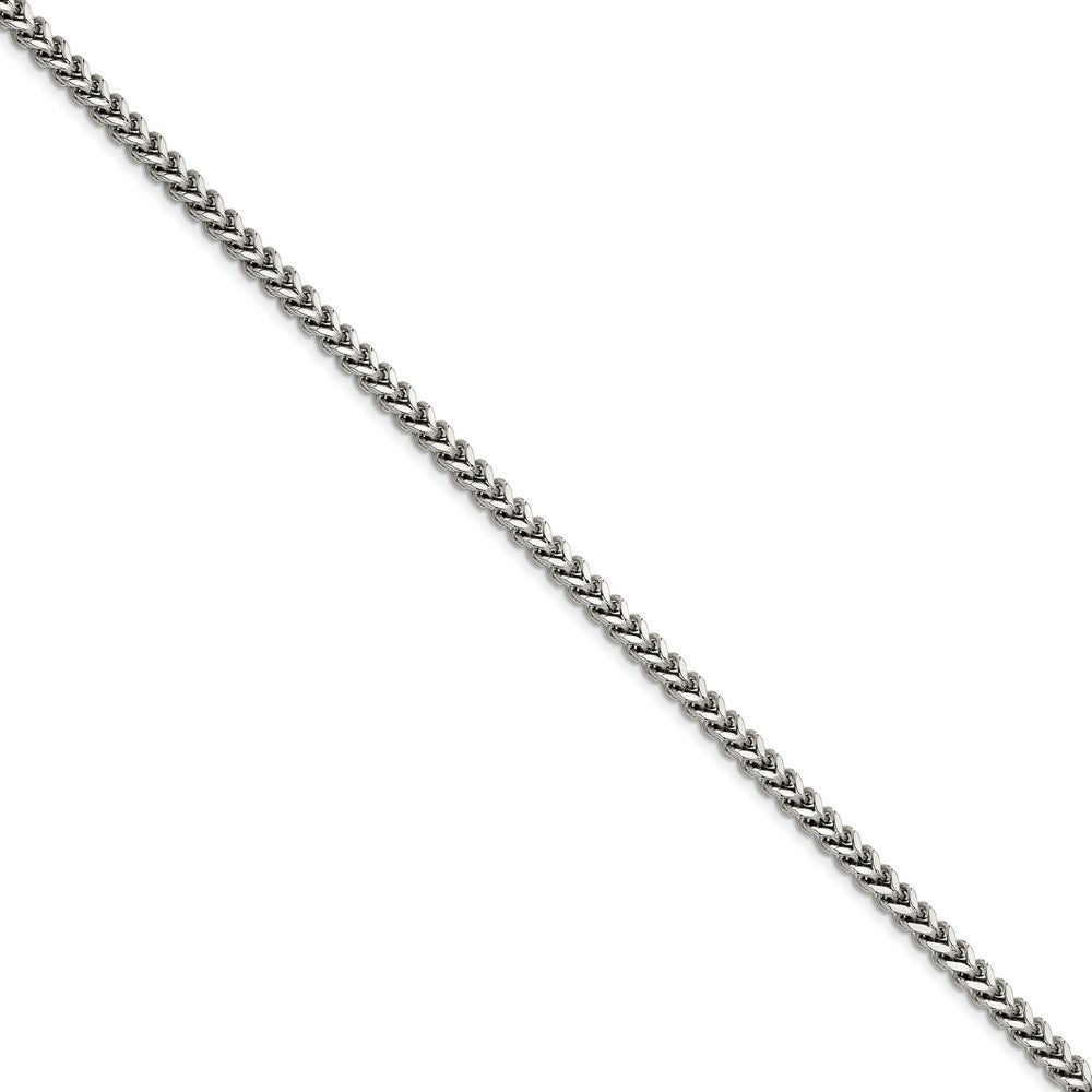 Men&#39;s 5.5mm Stainless Steel Franco Chain Bracelet, 8.5 Inch, Item C9106-085 by The Black Bow Jewelry Co.
