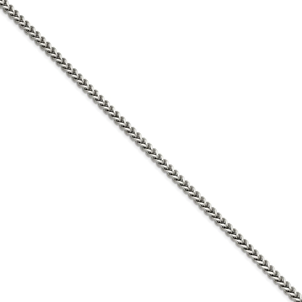 Men's 3.0mm Franco Chain Bracelet in Stainless Steel - 8.5