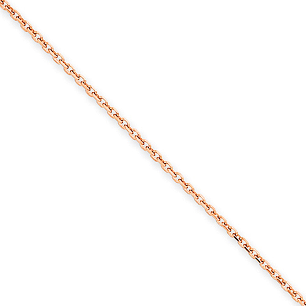 1.5mm, 14k Rose Gold Solid Rolo Chain Necklace, Item C9138 by The Black Bow Jewelry Co.